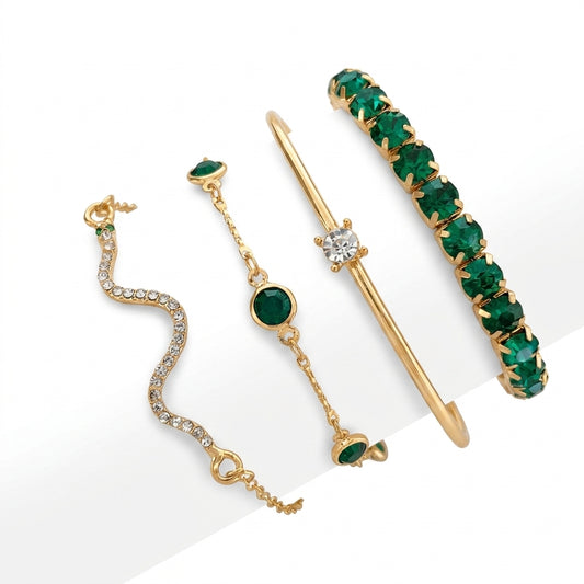 Sorina Feldwyn Set de Pulseras | Oro Blanco