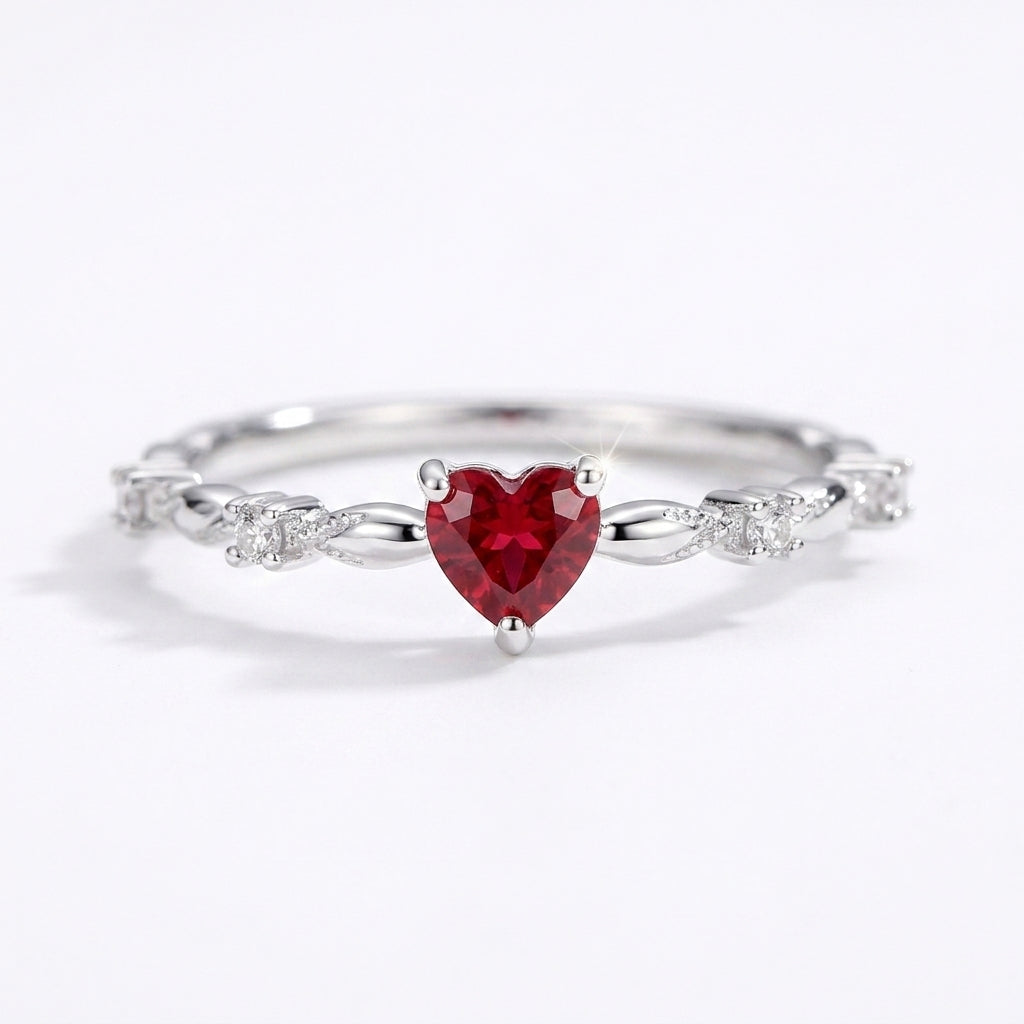 Coralyn Amoura Anillo | Oro Blanco