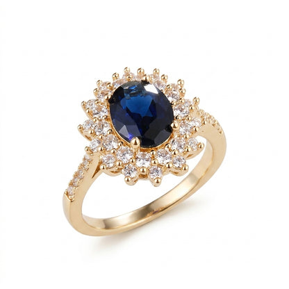 Vionne Saphirae Anillo | Oro Blanco