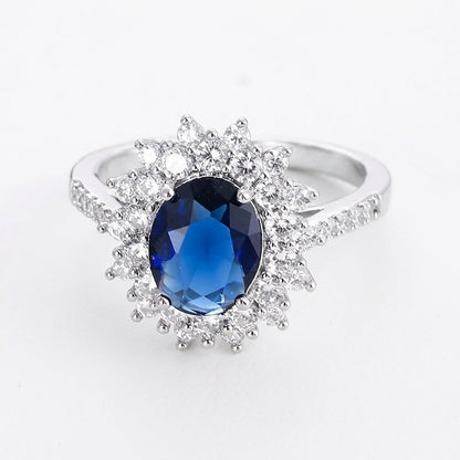 Vionne Saphirae Anillo | Oro Blanco