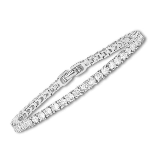 Pulsera Tennis | Oro Blanco